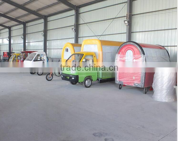 Outdoor fiberglass Gasoline Motorcycle Mobile Food cart