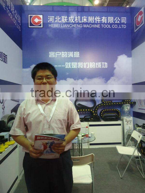 LC-LIDA stainless steel spiral steel tape bellow cover for screw made60-400-50