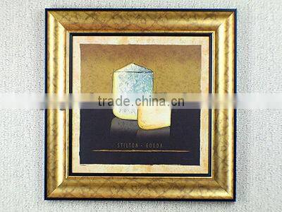 abstract painting of cheese