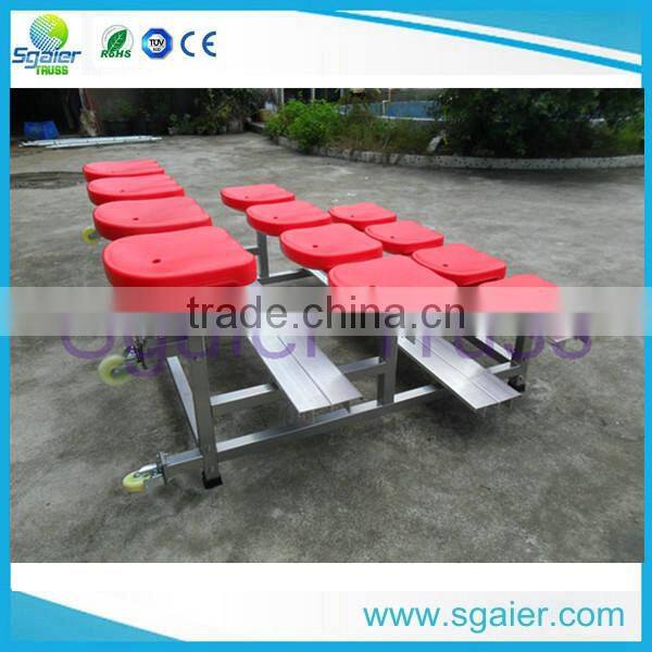 Sgaier protable aluminum bleachers for stadium ,metal bleacher seating
