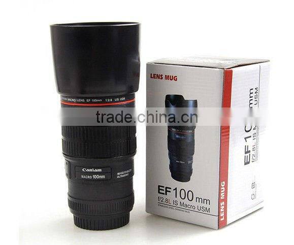 Camera lens cup Macro Lens 11 EF 100mm f2.8L 520ML Thermos Coffee Cup Mug