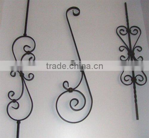 wrought iron railing balusters