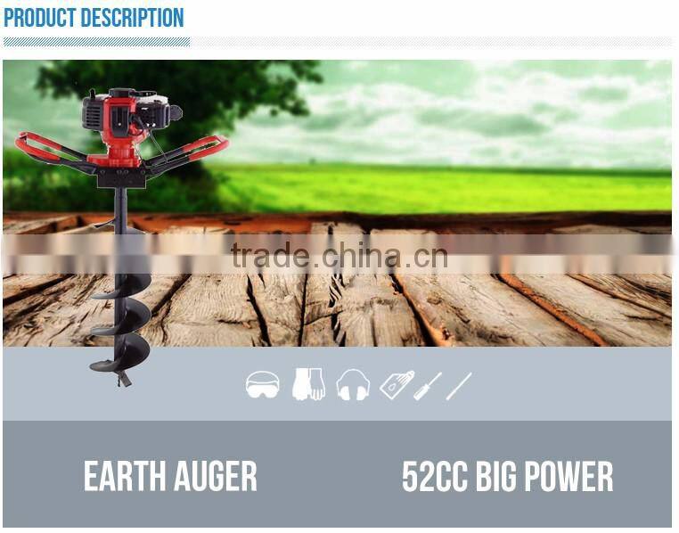 Gasoline 52cc hand earth augers