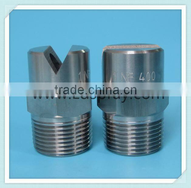 Big flow rate stainless steel U flat fan water jeting nozzle