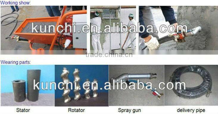 High quality longlife multifunctional mortar spraying machine/ mortar sprayer/ plaster spraying machine with factory price