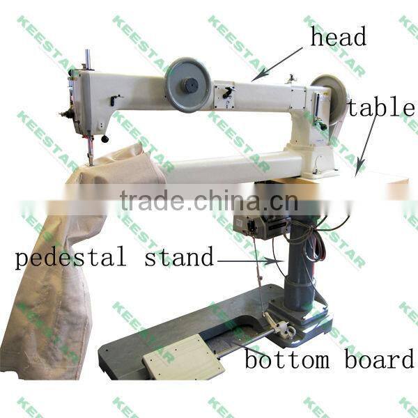 Keestar 411N cylinder bed single needle drop feed super-long arm heavy-duty transverse stitching upholstery sewing machine
