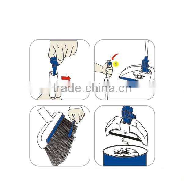 Luxury Dustpan And Broom With Metal Long Handle Dustpan