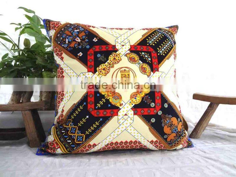 Hot-sale Custom Made Abstract Horse Pattern Letter H Digital Printed Decorative Throw Pillow Case