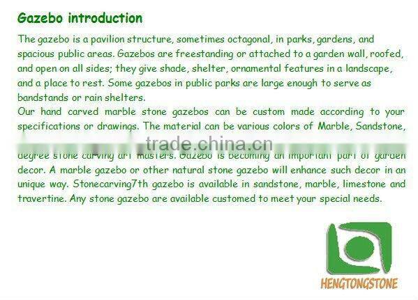 Garden White Marble Pavilion Design