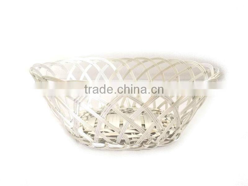 Kitchen Table Handmade Golden Metal Basket