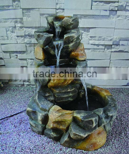 Popular Imitation Stone Garden Resin Outdoor Water Fountain