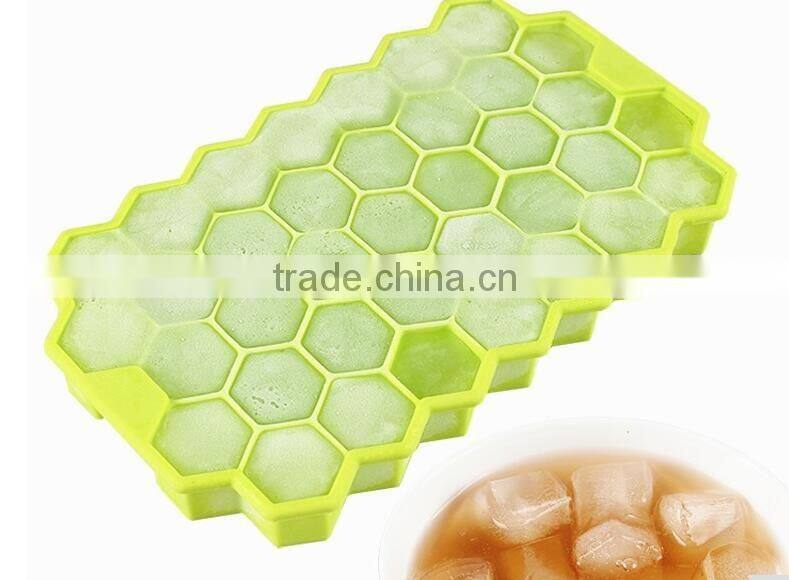 CY175 Honeycomb shape grids food grade silicone ice cube for home DIY