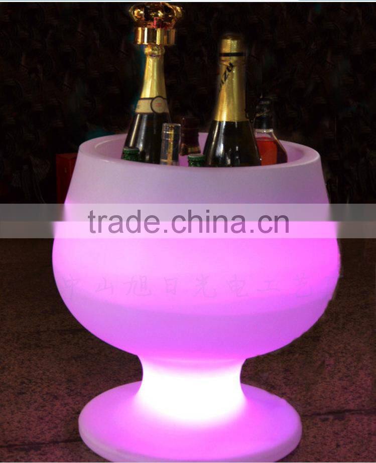 2016 Sigma new design large led illuminated plastic wine ice bucket