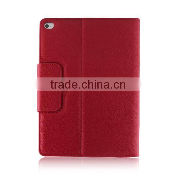 Bluetooth keyboard flip PU leather back cover for iPad 6