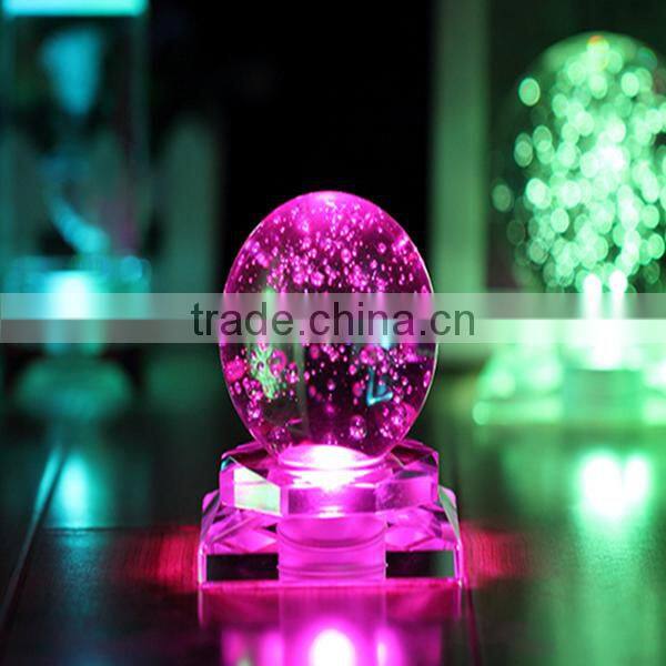 3d laser decorative crystal ball 100mm