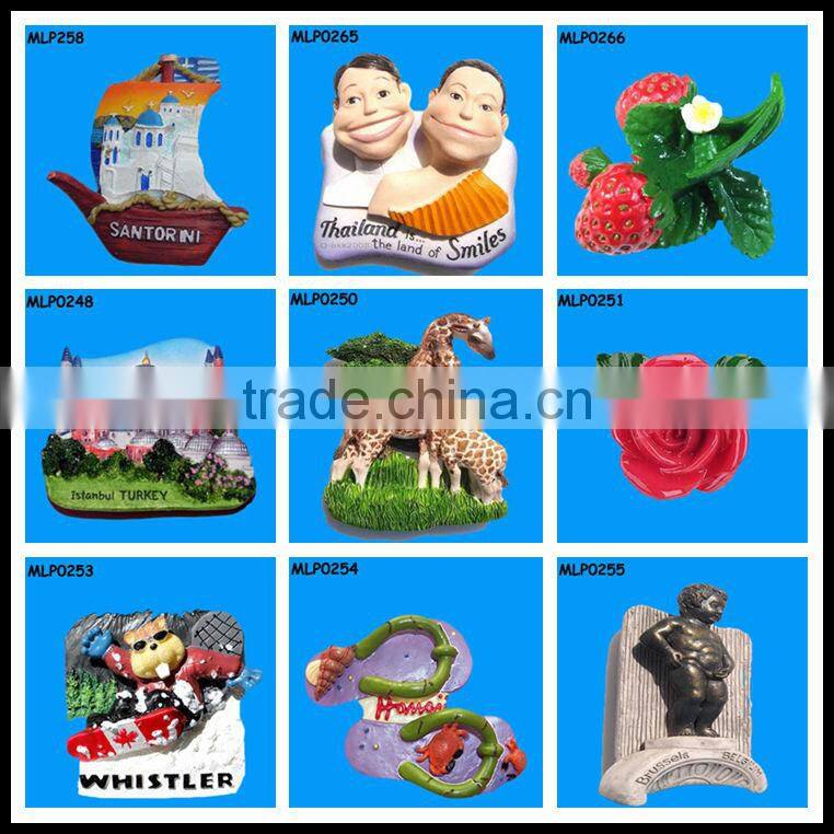 Pink City High Quality Glass Fridge Magnet