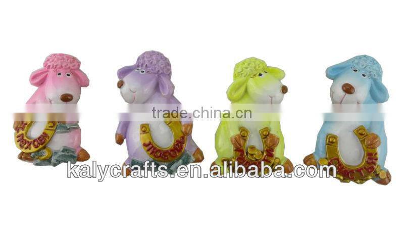 magnet for Russian market polyresin chinese zodiac goat