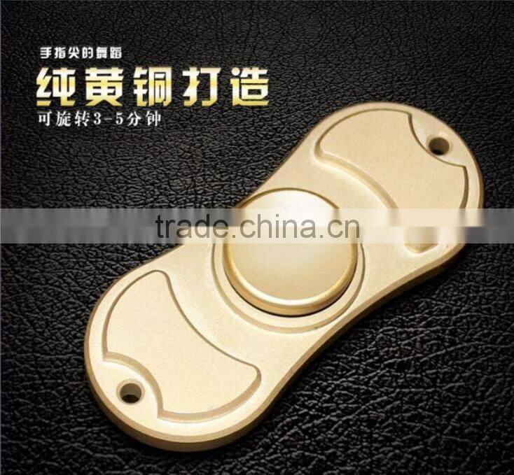 China supplier OEM metal copper hand fidget spinner toy