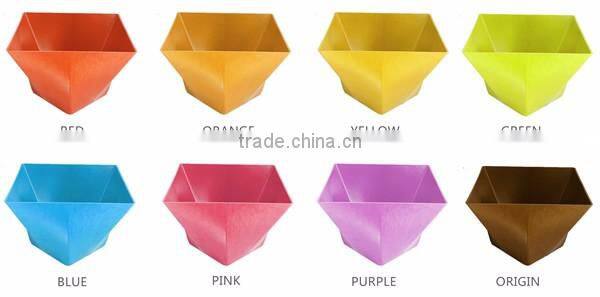 300*205 Biodegradable Colorful Plant Fiber flower pot