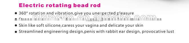 Electric 360 rotation and vibration bead rod