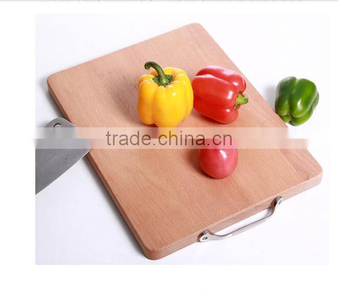 Cheap price top grade beech chopping board with handle