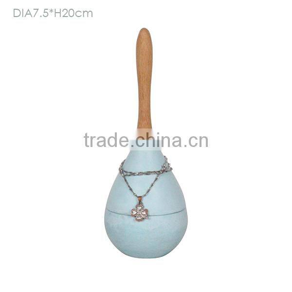 Eco-friendly horse head marble like concrete store Jewelry Display Pendant Rack holder for shopping mall