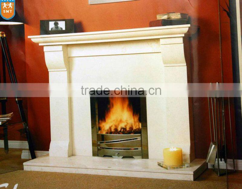 White Marble Fireplace