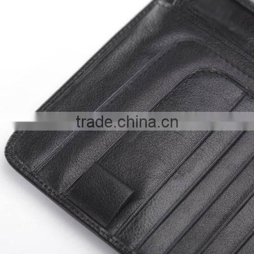 Mens Leather Travel Wallet Passport Holder Document Ticket ID Case
