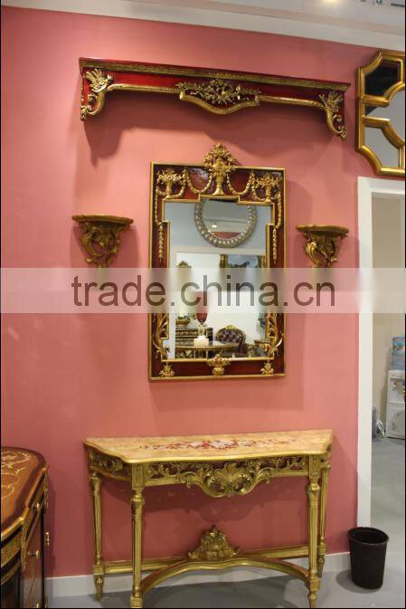 Classical European Style Marble Wood or Marble Top Antique Console Table