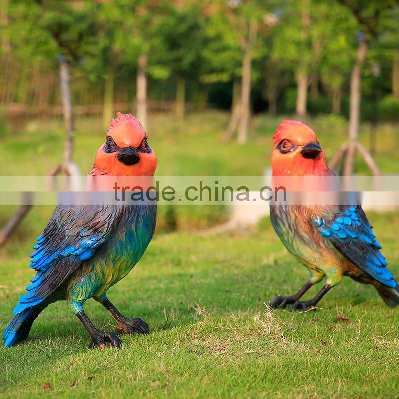 factory promotion life size resin parrot fiberglass animals for sale