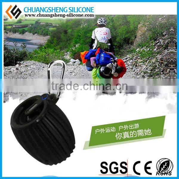 Portable travel mini bluetooth speaker with fm radio for stage or home