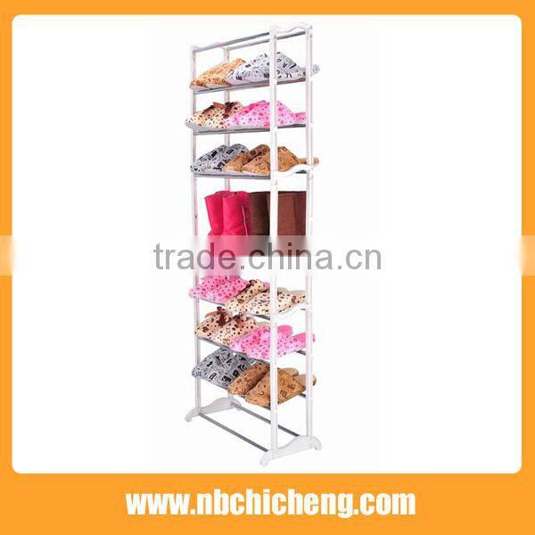Detachable plastic shoe rack