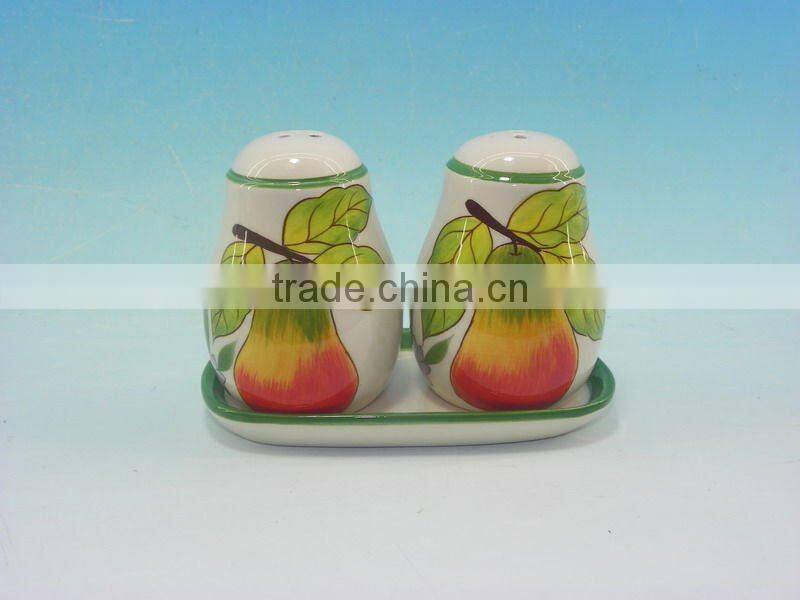 HANDPAINTING CERAMIC RED SPICE SETS