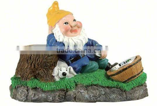 Solar powered resin light