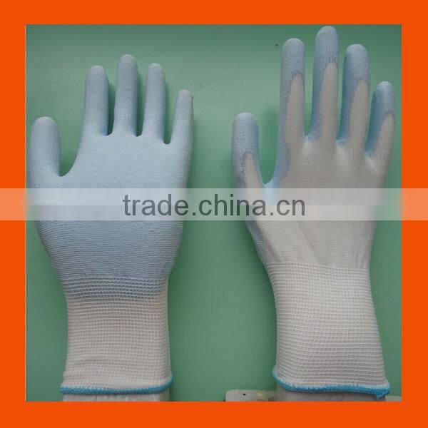 13g blanc, pu palm gants de travail de securite