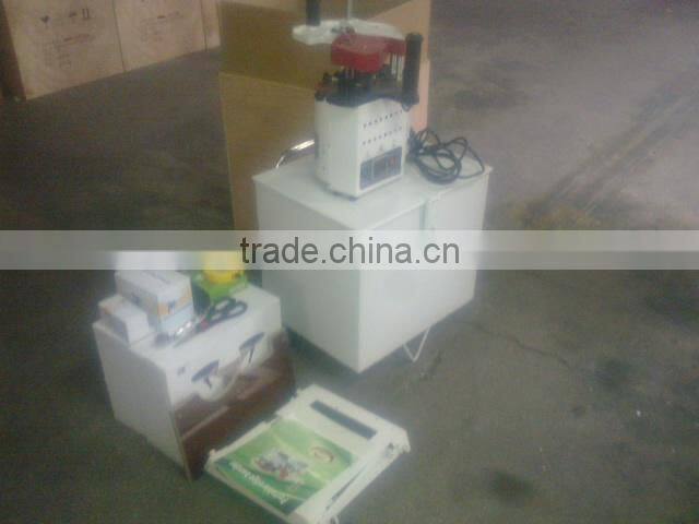 Portable Edge Banding Machine Model II with Pre-heating time about 20 Min. and Feeding speed 4 Meters/min.