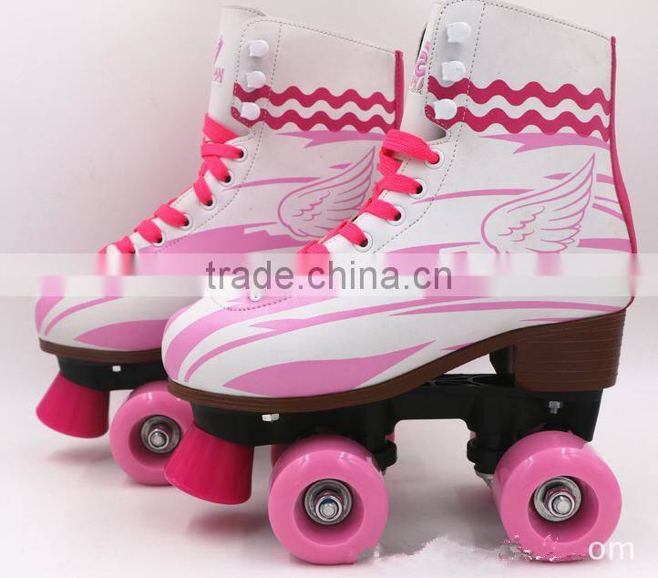 New hot sale fashion kids women treadmill professional quad roller skates pinky soy luna roller skate for skating