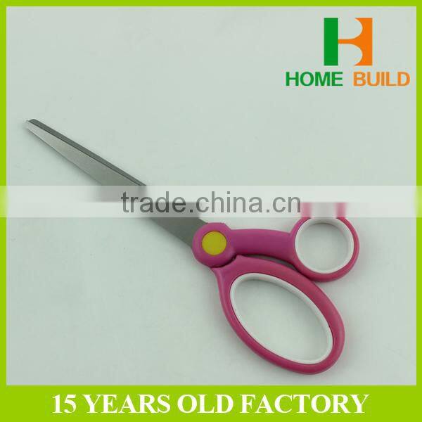 Factory price HB-S7009 7" stationery PP+TPR big handle soft grip scissors