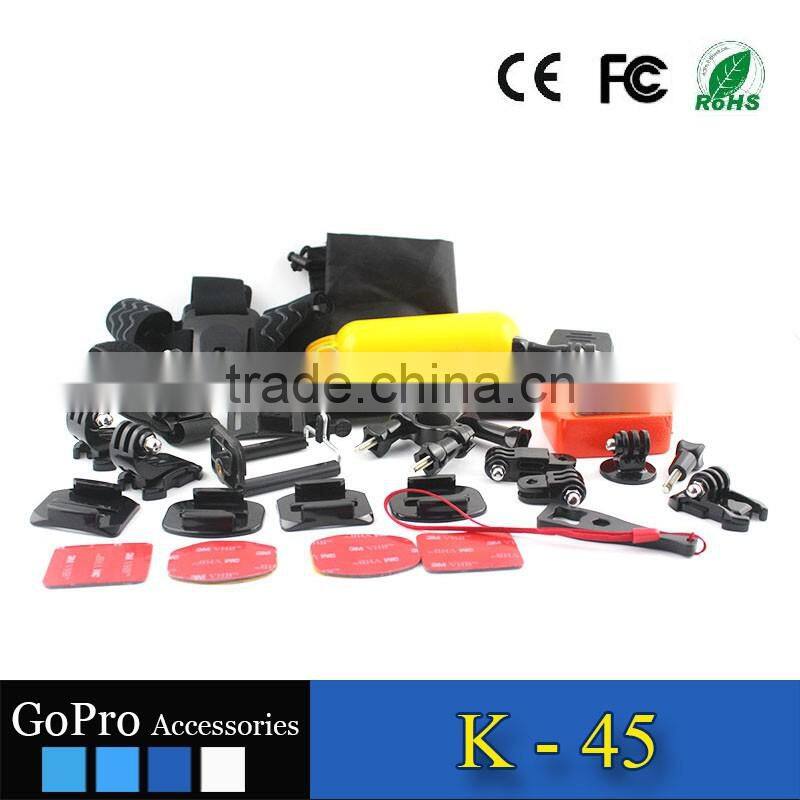 Cheap factory price hot selling action camera kits gopros accessories sports DV cases mounts sets
