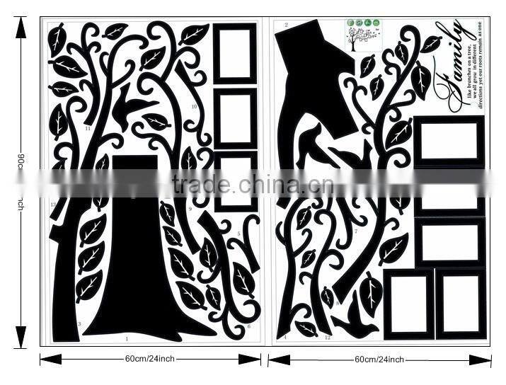 Fashion decorative DIY wall sticker Memory tree photos sitting room wall stickers TV setting post