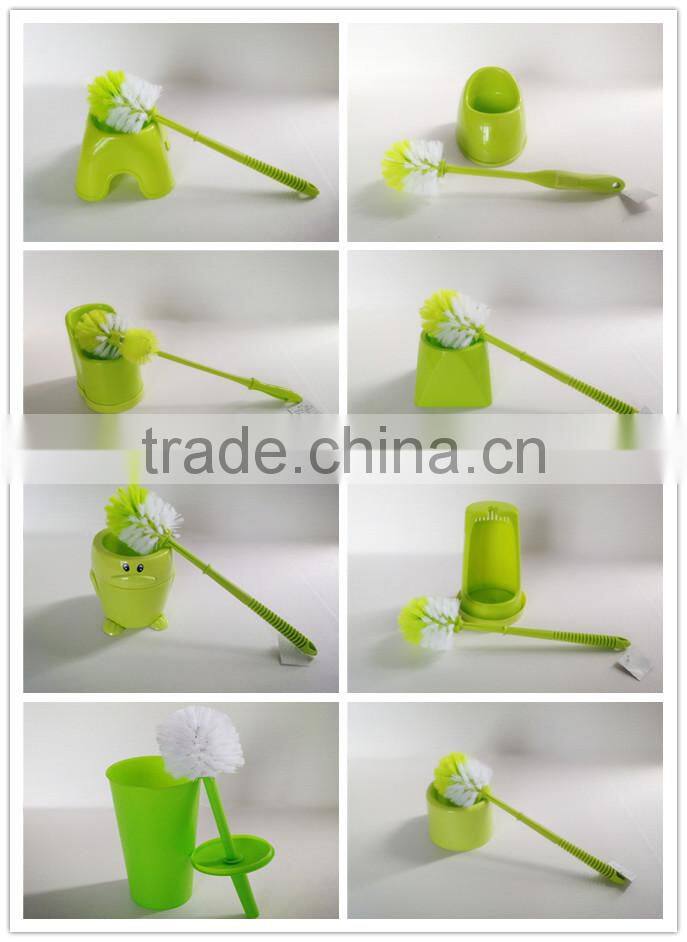 Plastic Toilet Bowl Brush with holder