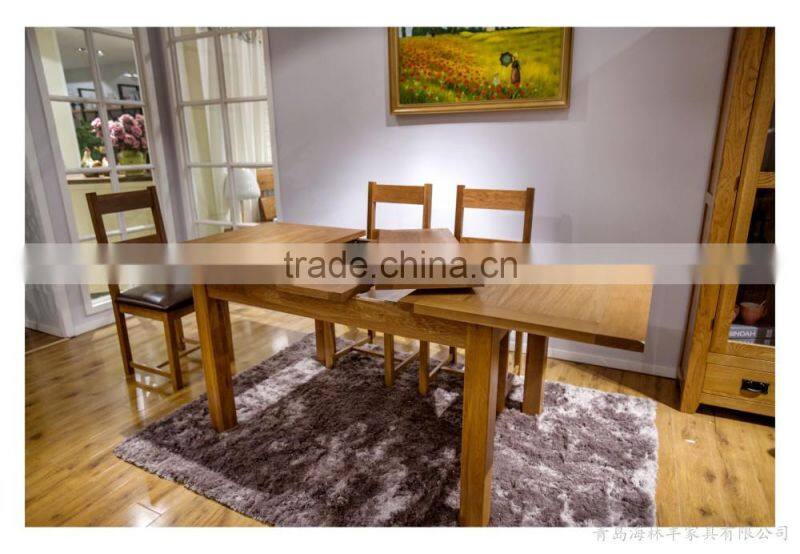 2015 Qing dao wood luxury dining room set in living room