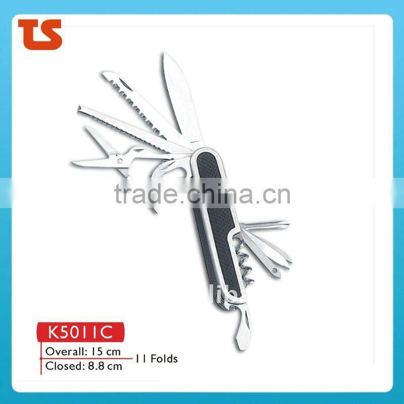 2014 New design multi function novelty pocket knife with LED light K5011G4