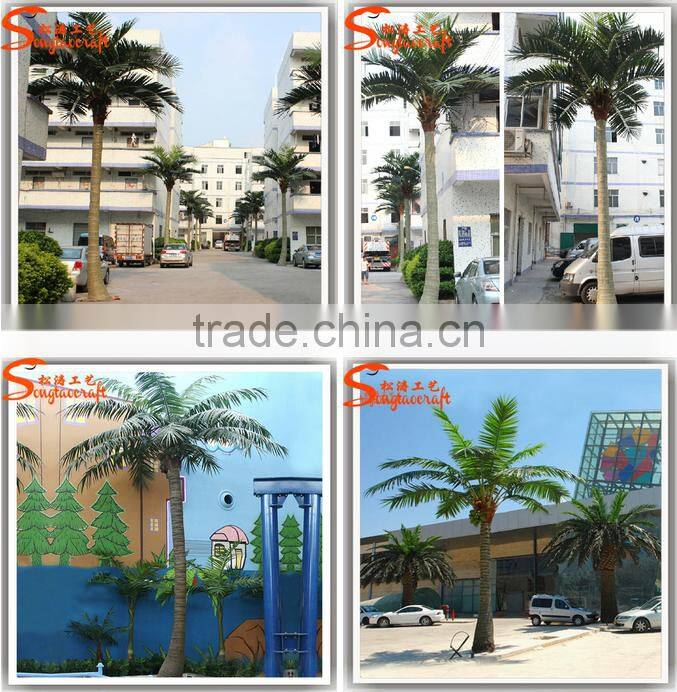 Factory hot sale process outdoor artificial palm tree,coconut palm trees, simulation palm coconut tree