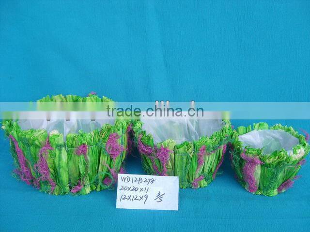 Handmade Decorative Garden Flowerpot with handle