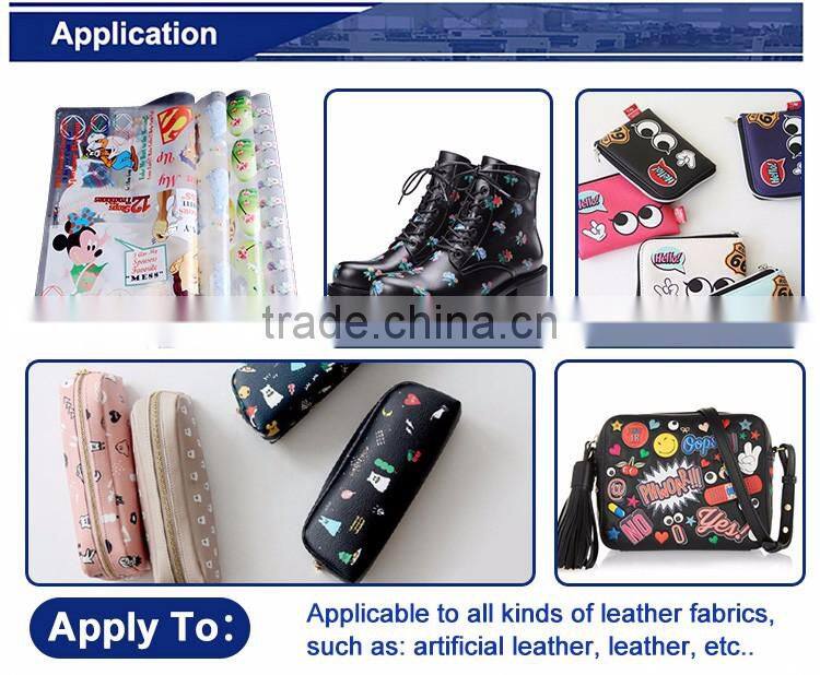 Jiabao manufacture heat transfer printing for lady leather bags