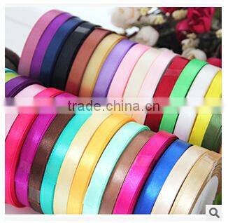 Rainbow color satin ribbon for gift box