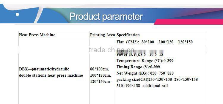 Guangzhou Factory Supply High Quality Cheap price Auto Double Station Pneumatic Heat Press Machine