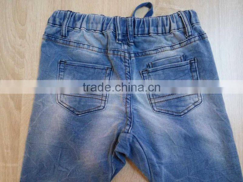 GZY High quality fulli size raw denim jeans for kids