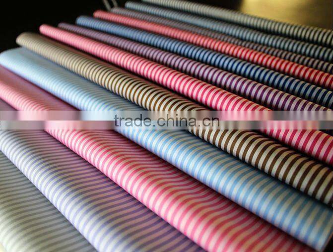 classic stripe cotton polyester shirting fabric 65 polyester 35 cotton fabric